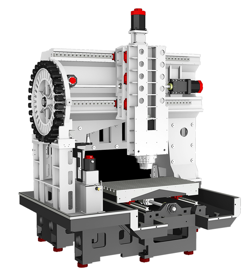 centru prelucrare matrite Hi-MOLD6500 - structură coloană rigidă