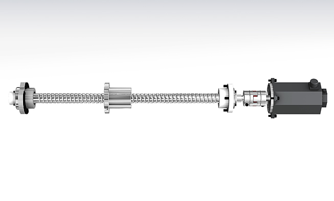 strung cnc KL2300A - șurub cu bile pretensionat