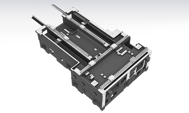 Ghidaj LM cu role de mare viteză - centru orizontal cnc HS4000